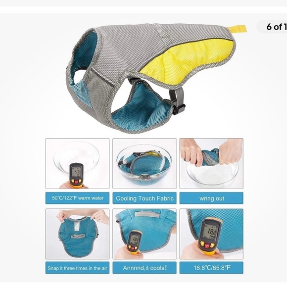 Size Large Cooling Vest For Dogs - Picture 7 of 14